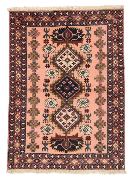  100X141 Ardebil Vloerkleed Donkerrood/Zwart Perzië/Iran Carpetvista