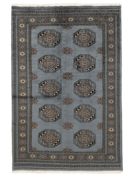 137X205 Tapete Oriental Paquistão Bucara 3Ply Preto/Cinza Escuro (Lã, Paquistão) Carpetvista