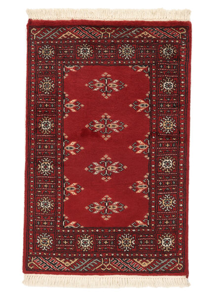 Alfombra Oriental Pakistan Bukara 2Ply 62X96 Rojo Oscuro/Negro (Lana, Pakistán)