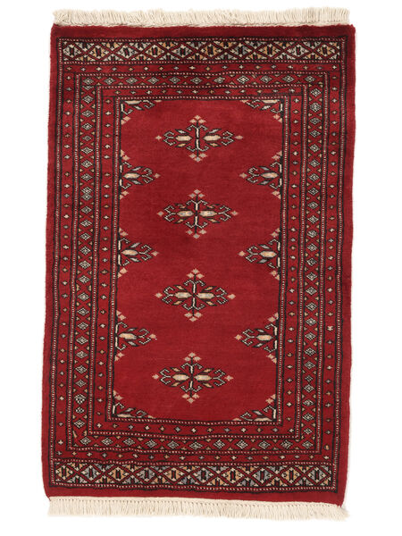  Pakistan Bukara 2Ply Tappeto 63X96 Di Lana Rosso Scuro/Nero Piccolo Carpetvista