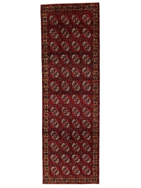  116X365 Beluch Fine Vloerkleed Tapijtloper Zwart/Donkerrood Perzië/Iran Carpetvista