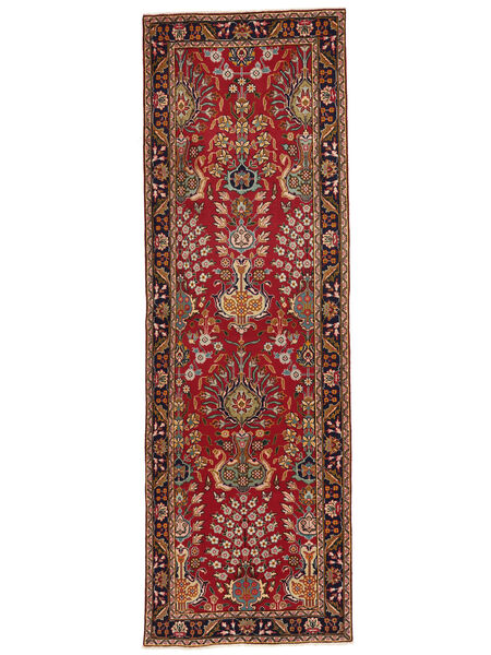  Tabriz Covor 100X307 Persan Lână Dark Red/Negru Mic Carpetvista