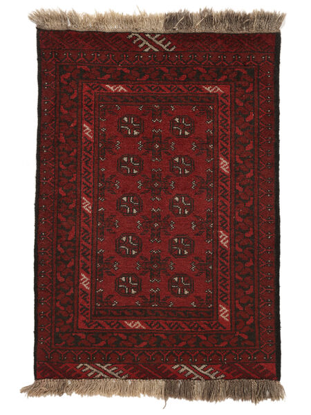 77X113 Dywan Afgan Fine Orientalny Czarny/Ciemnoczerwony (Wełna, Afganistan) Carpetvista