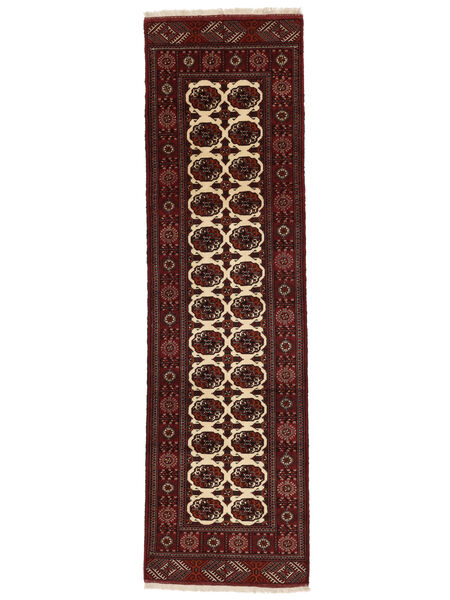  86X295 Turkaman Covor Traverse Hol Negru/Dark Red Persia/Iran
 Carpetvista