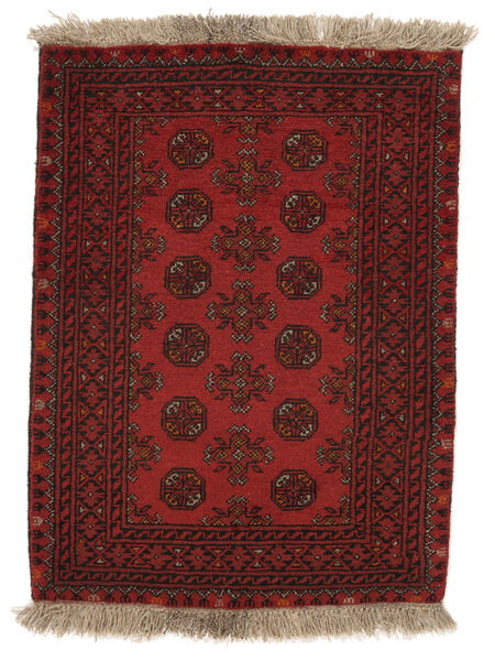 81X110 Afghan Fine Rug Oriental Black/Dark Red (Wool, Afghanistan) Carpetvista