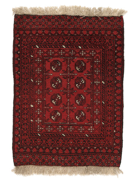 Tapete Oriental Afegão Fine 78X113 Preto/Vermelho Escuro (Lã, Afeganistão)