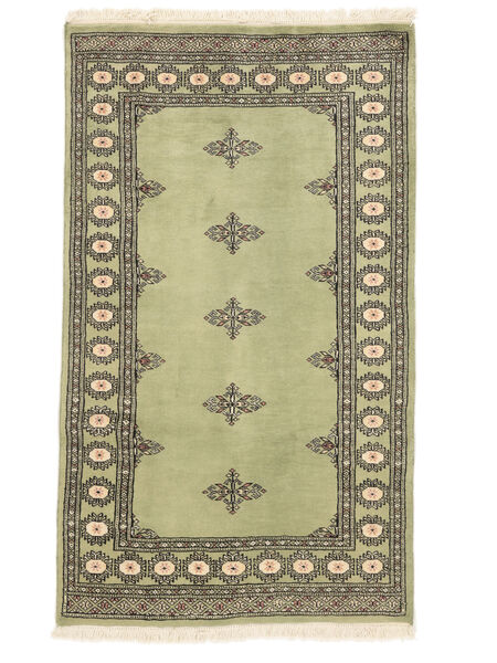 94X159 Dywan Pakistański Bucharski 2Ply Orientalny Brunatny/Zielony (Wełna, Pakistan ) Carpetvista