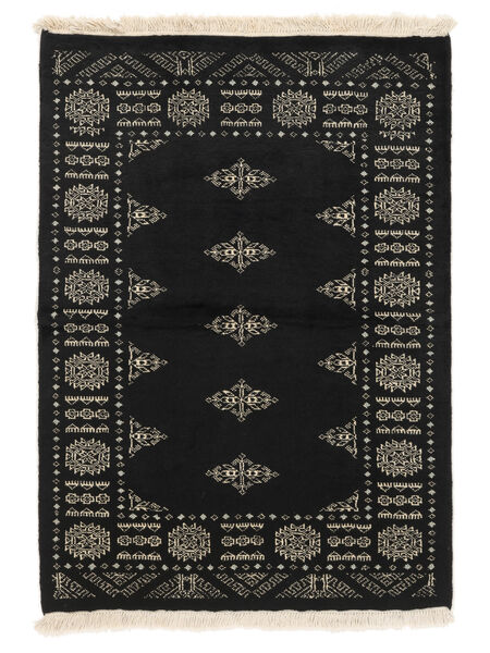  95X132 Medallón Pequeño Pakistan Bukara 2Ply Alfombra Lana, Carpetvista