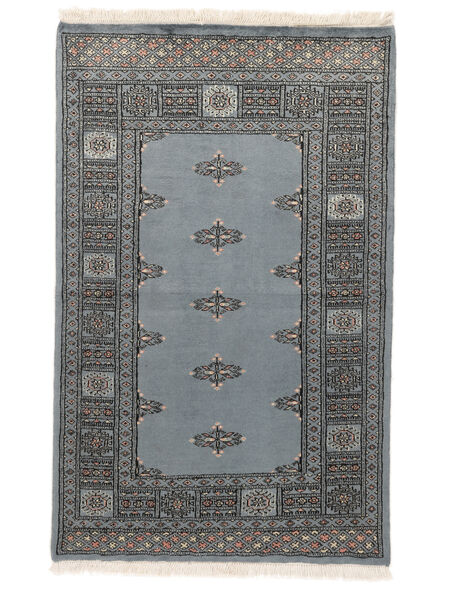 92X145 Dywan Orientalny Pakistański Bucharski 2Ply Ciemnoszary/Czarny (Wełna, Pakistan ) Carpetvista