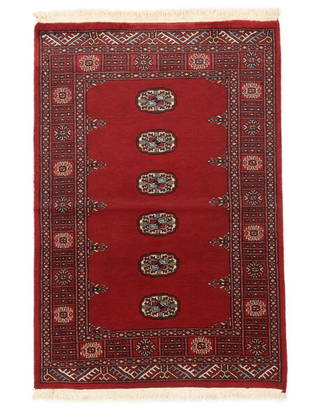  95X142 Medallion Piccolo Pakistan Bukara 2Ply Tappeto Lana, Carpetvista