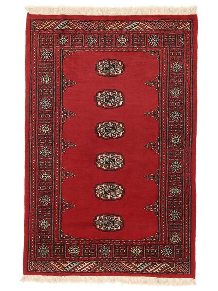  95X142 Medallion Small Pakistan Bokhara 2Ply Rug Wool, Carpetvista