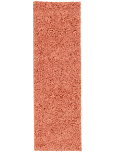  Alfombra Shaggy 80X250 Aris Rojo Coral Pequeño