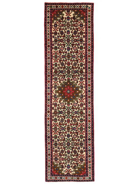  Asadabad Rug 81X291 Persian Wool Black/Dark Red Small Carpetvista