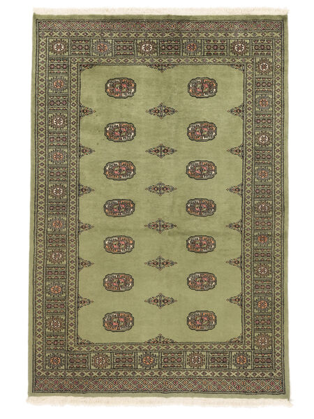  Orientalsk Pakistan Bokhara 2Ply Teppe 137X203 Mørk Grønn/Mørk Gul Ull, Pakistan Carpetvista