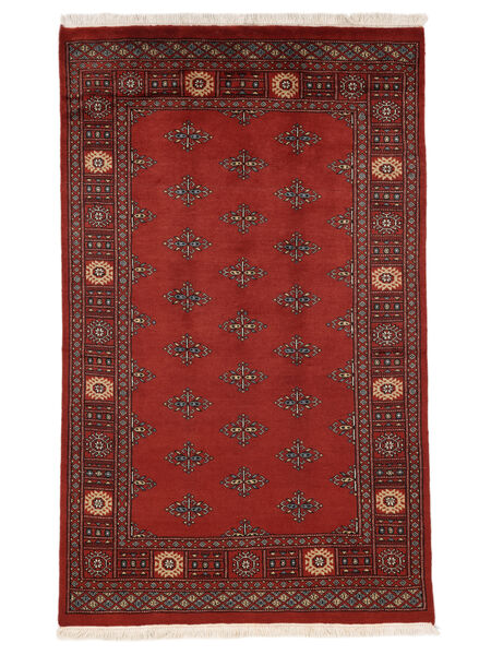  Pakistan Bokhara 2Ply Vloerkleed 122X199 Donkerrood/Zwart Carpetvista