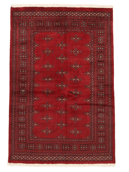  Pakisztáni Bokhara 2Ply 140X210 Gyapjúszőnyeg Sötétpiros/Fekete Kicsi Carpetvista