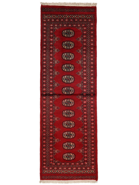  Pakistan Bokhara 2Ply Rug 63X195 Dark Red/Black Carpetvista