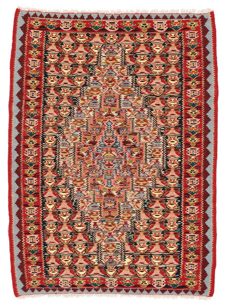  77X105 Pequeño Kilim Senneh Fine Alfombra Lana, Carpetvista