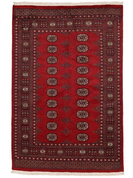  Pakistan Bokhara 2Ply Tepih 139X207 Vuneni Tamno Crvena/Crna Mali Sag Carpetvista