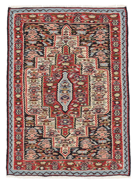  75X104 Small Kilim Senneh Fine Rug Wool, Carpetvista