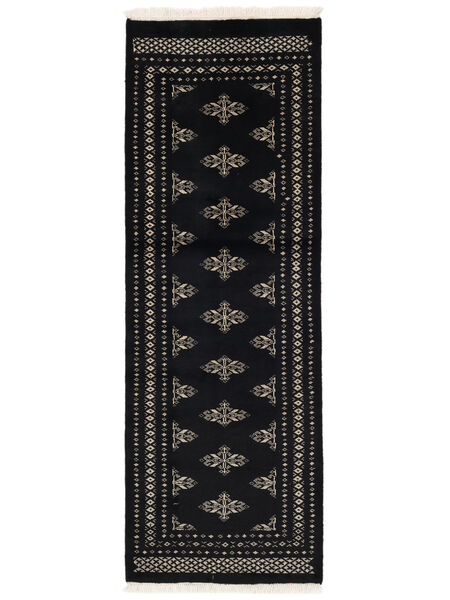 64X182 Pakistan Bokhara 2Ply Rug Oriental Runner
 Black/Brown (Wool, Pakistan) Carpetvista