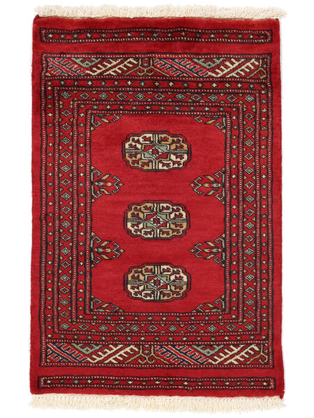  63X95 Medalionowy Mały Pakistański Bucharski 2Ply Dywan Wełna, Carpetvista