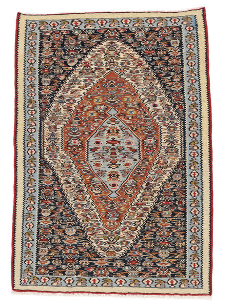 Alfombra Oriental Kilim Senneh Fine 73X107 Marrón/Rojo Oscuro (Lana, Persia/Irán)