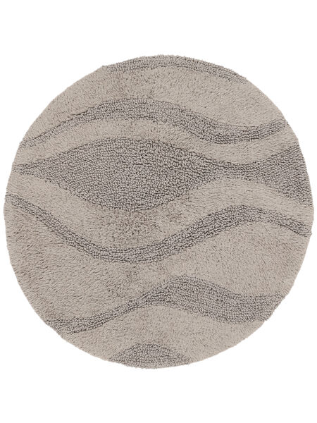  Ø 90 Washable Small Breeze Rug - Grey Cotton