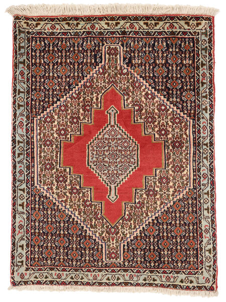  73X100 Senneh Vloerkleed Donkerrood/Zwart Perzië/Iran Carpetvista