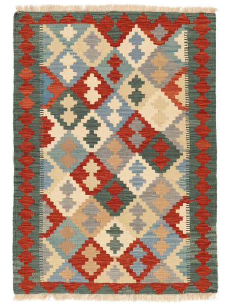 Alfombra Persa Kilim Gashgai 103X145 Rojo Oscuro/Negro ( Persia/Irán)