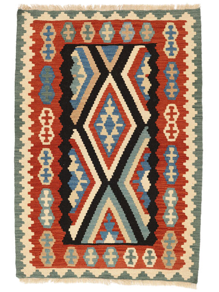  Kilim Qashqai Rug 106X155 Persian Dark Red/Dark Green Small Carpetvista