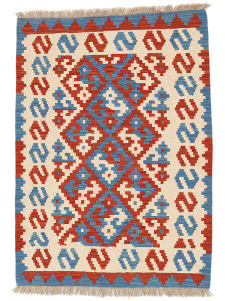 105X145 Dywan Kilim Kaszkaj Orientalny Ciemnoczerwony/Beżowy (Persja/Iran) Carpetvista