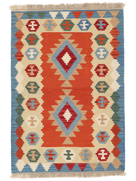 Tappeto Persiano Kilim Ghashghai 105X154 Rosso Scuro/Arancione ( Persia/Iran)