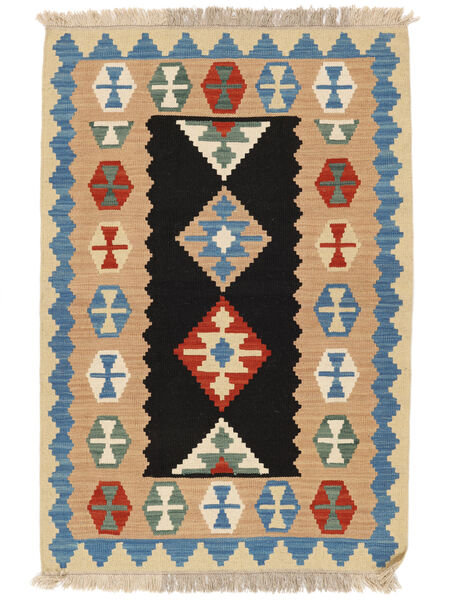 Alfombra Kilim Gashgai 103X153 Naranja/Azul Oscuro ( Persia/Irán)