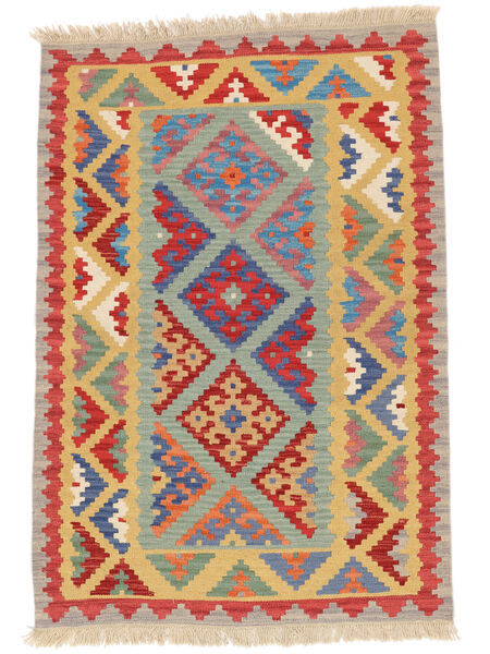 100X146 Dywan Orientalny Kilim Kaszkaj Pomarańczowy/Czerwony ( Persja/Iran) Carpetvista