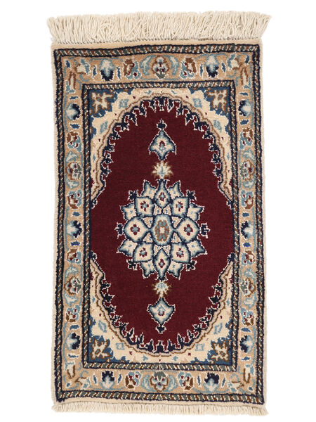 38X64 Alfombra Oriental Nain Negro/Marrón (Lana, Persia/Irán) Carpetvista