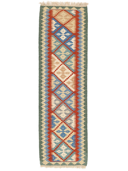 Alfombra Oriental Kilim Gashgai 59X194 De Pasillo Rojo Oscuro/Gris Oscuro ( Persia/Irán)