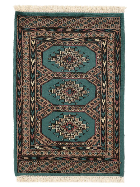 Tappeto Orientale Pakistan Bukara 2Ply 60X94 Nero/Marrone (Lana, Pakistan)