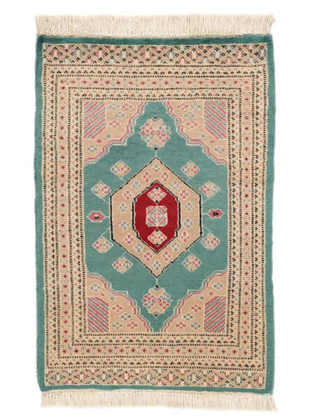 64X94 Pakistan Bokhara 2Ply Teppe Orientalsk Brun/Oransje (Ull, Pakistan) Carpetvista