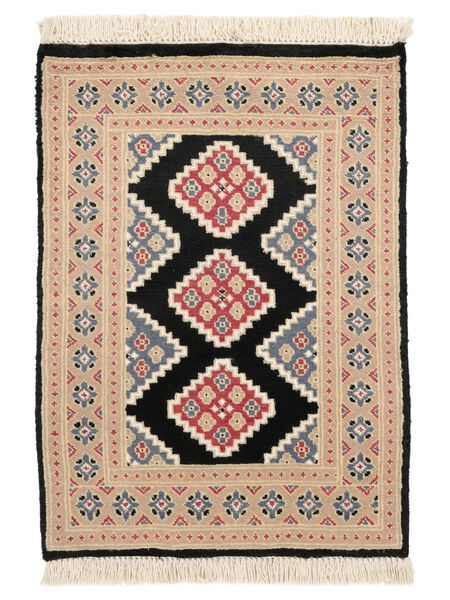 Alfombra Oriental Pakistan Bukara 2Ply 65X91 Naranja/Negro (Lana, Pakistán)