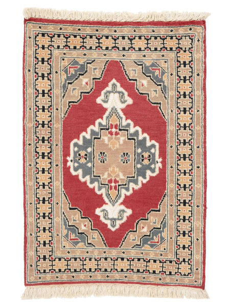 63X92 Dywan Pakistański Bucharski 2Ply Orientalny Brunatny/Beżowy (Wełna, Pakistan ) Carpetvista