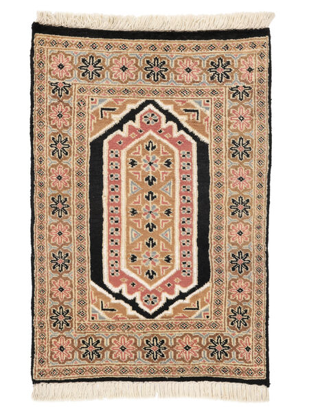 62X91 Dywan Orientalny Pakistański Bucharski 2Ply Brunatny/Beżowy (Wełna, Pakistan ) Carpetvista