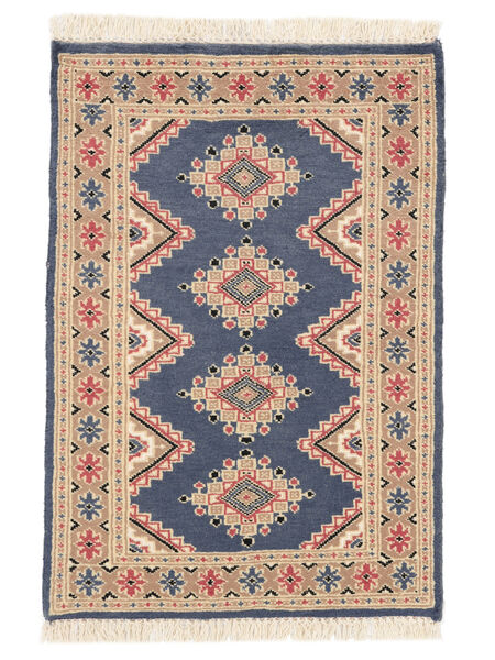  Pakistan Bokhara 2Ply Matta 62X89 Brun/Mörkblå Carpetvista