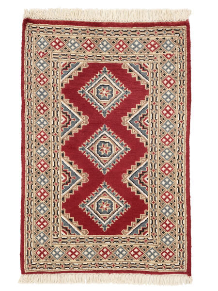 62X94 Alfombra Pakistan Bukara 2Ply Oriental Marrón/Rojo Oscuro (Lana, Pakistán) Carpetvista