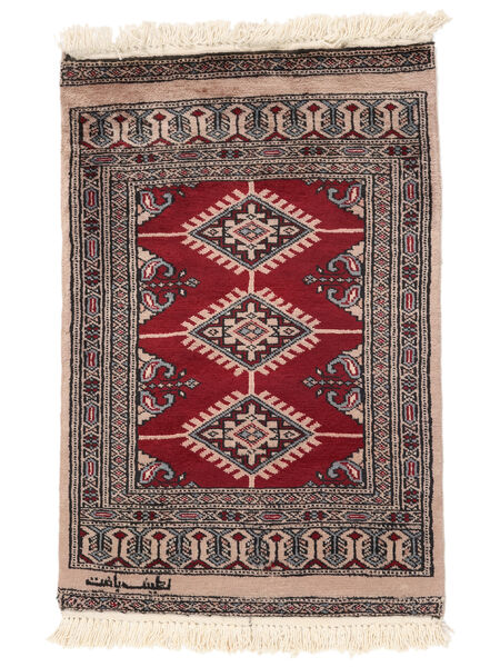 Pakistan Bokhara 2Ply Tæppe 60X90 Brun/Sort Uld, Pakistan Carpetvista