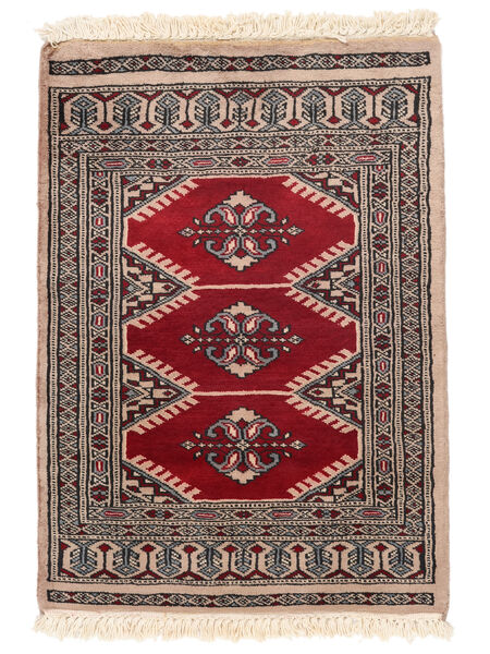  63X88 Pakistan Bokhara 3Ply Tæppe Brun/Sort Pakistan Carpetvista