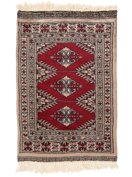 61X92 Dywan Pakistański Bucharski 3Ply Orientalny Brunatny/Czarny (Wełna, Pakistan ) Carpetvista