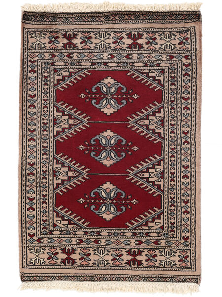  62X93 Pakistan Bukhara 2Ply Covor Maro/Negru Pakistan
 Carpetvista