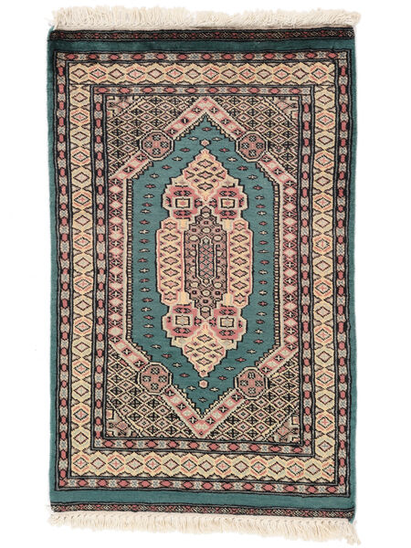 Alfombra Oriental Pakistan Bukara 2Ply 64X100 Negro/Marrón (Lana, Pakistán)