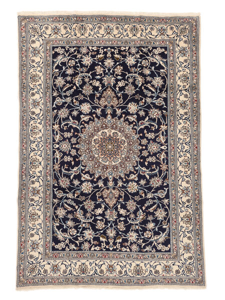 196X300 Alfombra Nain Fine 9La Oriental Marrón/Negro (Lana, Persia/Irán) Carpetvista